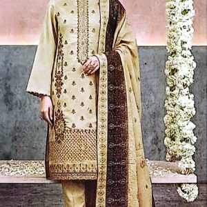 Flora Embroidered Lawn 3 Piece