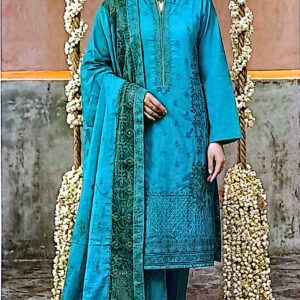 Flora Embroidered Lawn 3 Piece