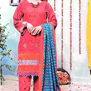 Bin Naeem 3pc Embroidered with Printed trouser