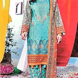 Bin Naeem 3pc Embroidered with Printed trouser