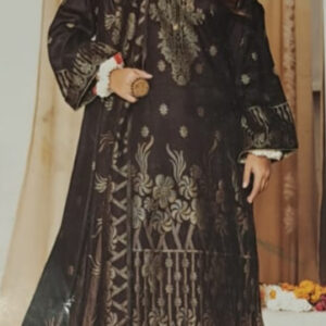 Cherry Jacquard 3Pc Lawn Suit