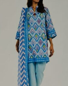 Alkaram 3 Piece Printed Lawn Suit