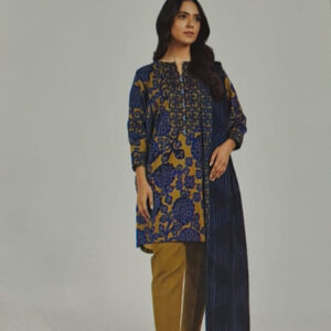 Alkaram 3 Piece Printed Lawn Suit