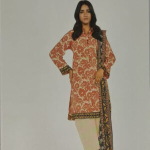 Alkaram 3 Piece Printed Lawn Suit