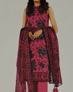 Alkaram 3 Piece Printed Lawn Suit