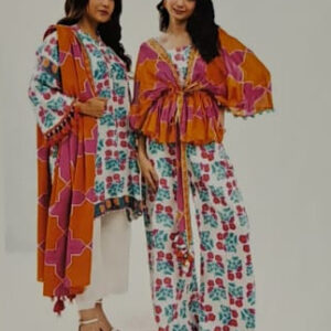 Alkaram 3 Piece Printed Lawn Suit