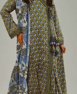 Alkaram 3 Piece Printed Lawn Suit