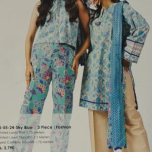 Alkaram 3 Piece Printed Lawn Suit