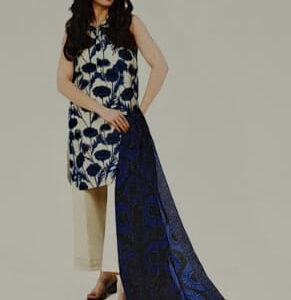Alkaram 3 Piece Printed Lawn Suit