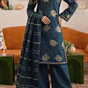 Saya Jacquard 3Pc Lawn Suit
